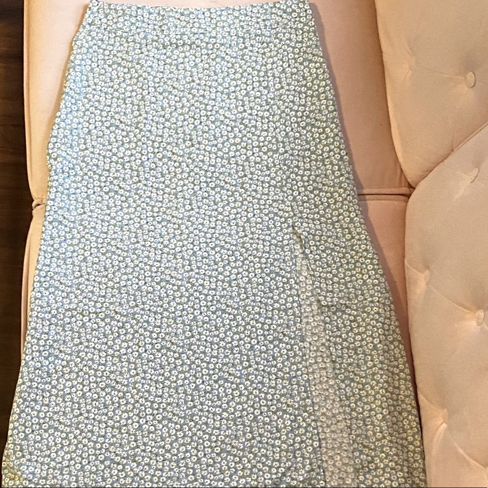 SHEIN Floral Midi Skirt